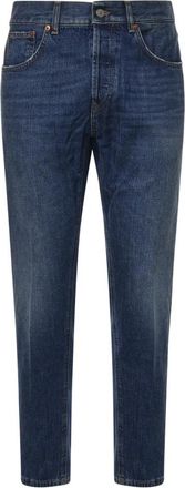Dondup Dian Carrot-Fit Jeans - Heren - Slim Fit Jeans - Blauw - W35 - Katoen - Jeans