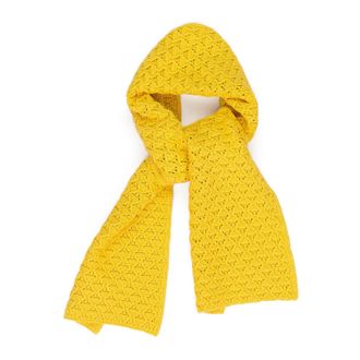 Aim&eacute; Leon Dore YELLOW EYELET KNIT SCARF