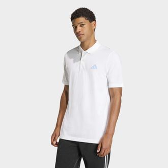 adidas Poloshirt ADIDAS SPORTSWEAR ADIDAS MEN SMALL LOGO PIKEE, Herren, Gr. XXL, wei&szlig;, Obermaterial: 100% Baumwolle, Shirts Poloshirt