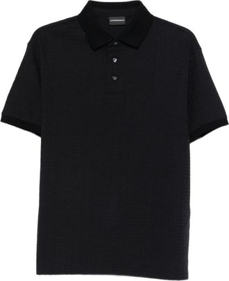 Emporio Armani Black Short Sleeves Polo