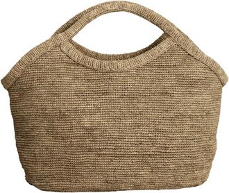 Ibeliv Pure Raffia Tote - Dames - Handtassen - Bruin - ONE Size - Katoen - Tassen