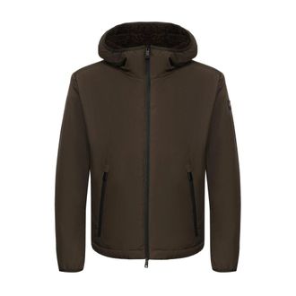 Paul & Shark Groene Waterdichte Jas Typhoon Ge&iuml;soleerd - Heren - Winterjassen - Bruin - XL - Leer - Jassen