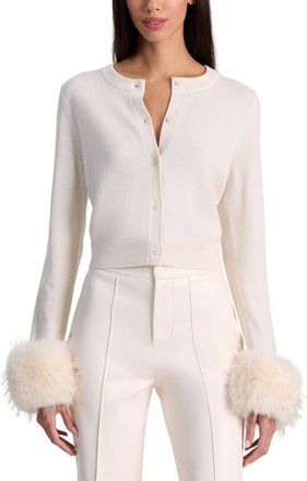 Alice & Olivia Alice + Olivia Dollie Wool-Blend Cardigan