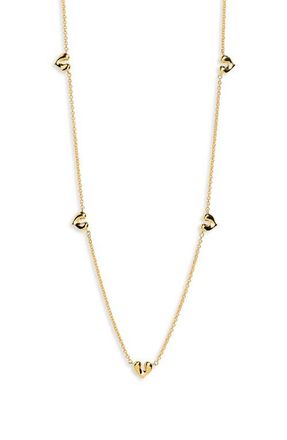 Missoma Molten Heart Mini Charm Choker in Gold at Nordstrom