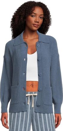 UGG Junipher Cardigan Lite Womens Pajama Desert Blue : SM, Polyester