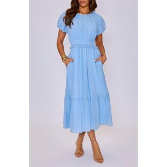 VICI Collection Briar Puff Sleeve Dress in Cornflower Blue at Nordstrom, Size X-Small
