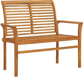 vidaXL Garden Bench 112 cm Solid Teak Wood Vidaxl