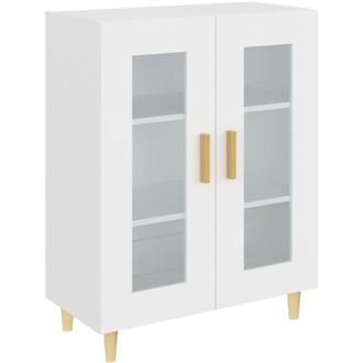 vidaXL Aparador de madera de ingeniería blanco 69,5x34x90 cm Vidaxl