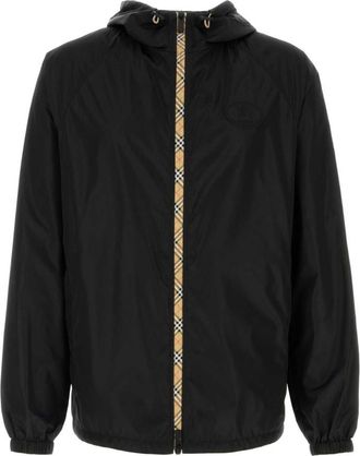 Burberry Black Logo Hood Jackets