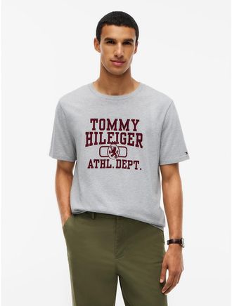 Tommy Hilfiger Mens Athletic Department Logo T-Shirt - Grey Heather - XXXL