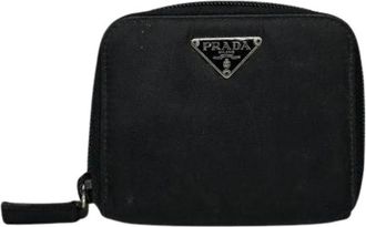Prada Pre-owned Leren Portemonnee - Dames - Vintage Accessoires - Zwart - ONE Size - Leer - Vintage