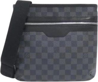 Louis Vuitton Pre-owned Cross Body Bags, male, Gray, Size: ONE SIZE Pre-owned Canvas Shoulder Bag