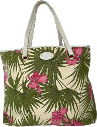Celine Pre-owned Vintage Canvas Tote Bag - Dames - Vintage Shopper - Veelkleurig - ONE Size - Vintage