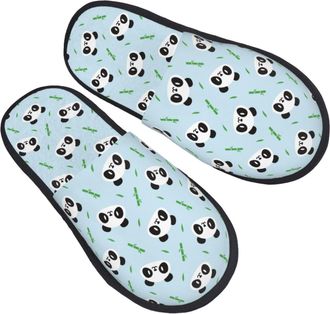 Generic Lightweight Cotton Slipper Cute Mochi Panda Mens Slipper Cosy Ladies Slippers for Indoor Guest Travel M