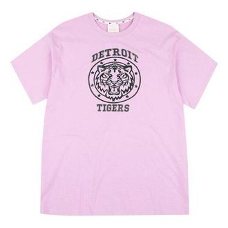 MLB Cartoon Series Round Neck Tee Pink 31TSTL931-46V