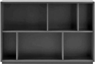 HERDASA Herdasa - Estanteria 2 Alturas Modelo 547 Acabado Grafito. 80cm(alto), 119cm(ancho), 32cm(fondo)