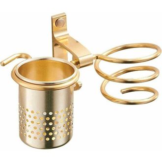 OEM Soporte Para Secador De Pelo Con Portavasos, Estante De Metal Para Pared, Para Ba&ntilde;o, Dorado