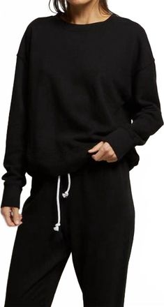 perfectwhitetee Tyler Sweatshirt In True Black