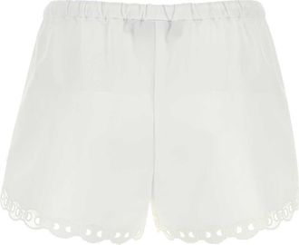 Gucci Scalloped Poplin Shorts - White