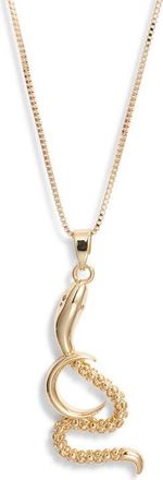CHILD OF WILD Nyassa Crescent Snake Necklace in Gold at Nordstrom