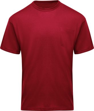 Red Kap Mens Short-Sleeve Performance Core Pocket Tee, Red, XXXXXXL