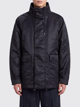 Sunflower Short Nylon Parka with a High Neck and Utility Patch Pockets