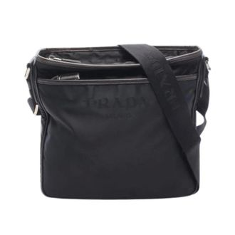 Prada unisex, Pre-owned, Zwart, Maat: ONE Size Leer