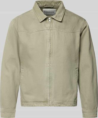 Khujo Jeansjacke mit Rei&szlig;verschluss Modell REILLY in Schilf, Gr&ouml;&szlig;e XXL
