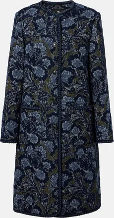 Etro Cotton and wool-blend jacquard coat
