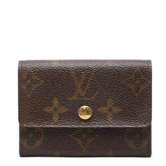 Louis Vuitton Monogram Brown Pvc Leather Coin Purse/Coin Case (Pre-Owned)