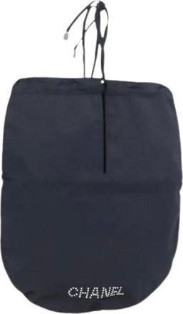 Chanel Pre-owned Bucket Bags, female, Blue, Size: ONE SIZE Pre-owned Vintage Satin Bucket Bag