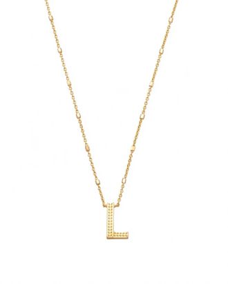 Kendra Scott Womens Letter L Pendant Necklace In Gold Metal