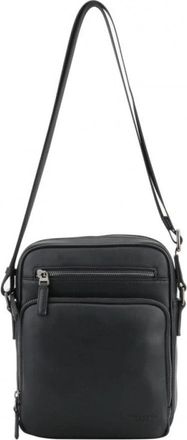 Pourchet Loic Crossbody Bag - Heren - Schoudertassen - Zwart - ONE Size - Leer - Tassen