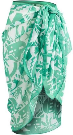 Treasure & Bond Vacay Ready Pareo in Green at Nordstrom