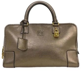 Loewe Pre-owned Handbag - Dames - Vintage Handtas - Bruin - ONE Size - Leer - Vintage