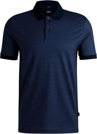 HUGO BOSS Polo Shirts, male, Blue, M, Blue T-shirts and Polos Short Sleeve