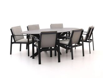 Bellagio la vita attrattiva Bellagio Vezzano/Furato ellips 240cm dining tuinset 7-delig
