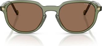 Vogue Sunglasses Vo5707 S 318773 Transparent Green/Dark Brown Men