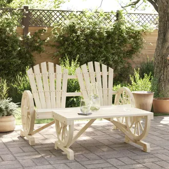 vidaXL Juego De Muebles De Jard&iacute;n 2 Piezas Madera Maciza De Pino Vidaxl