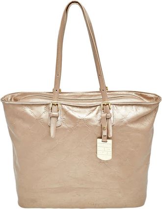 Longchamp Gold Leather Large Lm Cuir Shopping Tote
