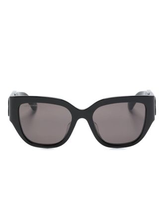 Balenciaga Zonnebril met cat-eye montuur en logopatch - Zwart