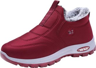 Generic Womens Cotton Shoes Boots Spring Autumn Winter Plus Velvet Thick Warm Cotton Boots Soft Sole Fashionable and Comfortable Boots Winter Working Boots fo