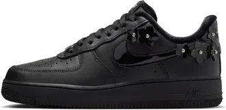 Nike Womens Air Force 1 07 Florette Shoes in Black | IR8637-001