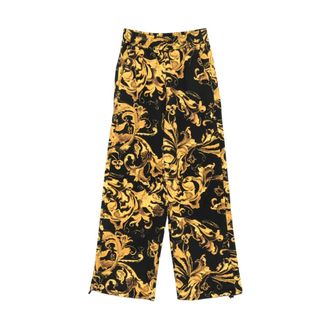 Versace Jeans Couture Dames, Broeken, Veelkleurig, Maat: XS Katoen