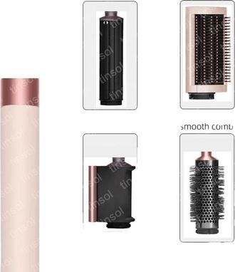 OEM Secador De Pelo Multifuncional, Alto Rendimiento, 4 En 1 - Rosa, Enchufe Europeo De 220v-240v