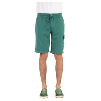 C.P. Company C.P. Company, Casual Shorts, male, Green, L, Cargo Shorts with Drawstring Waist