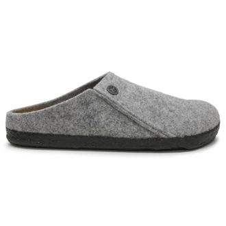 Birkenstock Zermatt Rivet Wool Felt Unisex Slippers Sandals - Light Gray - Size:UK 7.5