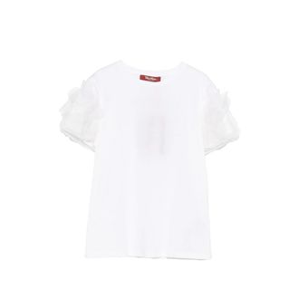Max Mara Ruffled Sleeve T-shirt
