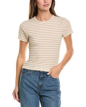 Rag & Bone Rag & Bone Luca Stripe Rib Baby T-Shirt
