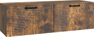 vidaXL Mueble Para Tv De Pared Roble Ahumado 98 X 31 X 30 Cm Vidaxl